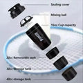 3-Layer Protein Shaker Bottle Black