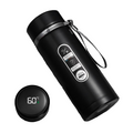 1L Thermos Bottle with LED Temperature Display Black