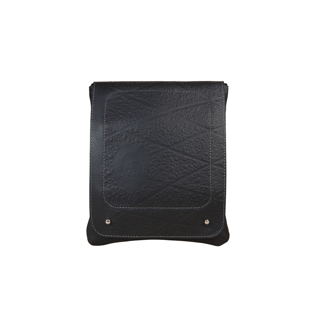 Spencer Recycled Rubber Vegan Crossbody Bag (3 Sizes Available)